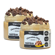 Load image into Gallery viewer, 2 Pack-Double Chocolate Chip Protein Cookie Dough - Twisted Dough