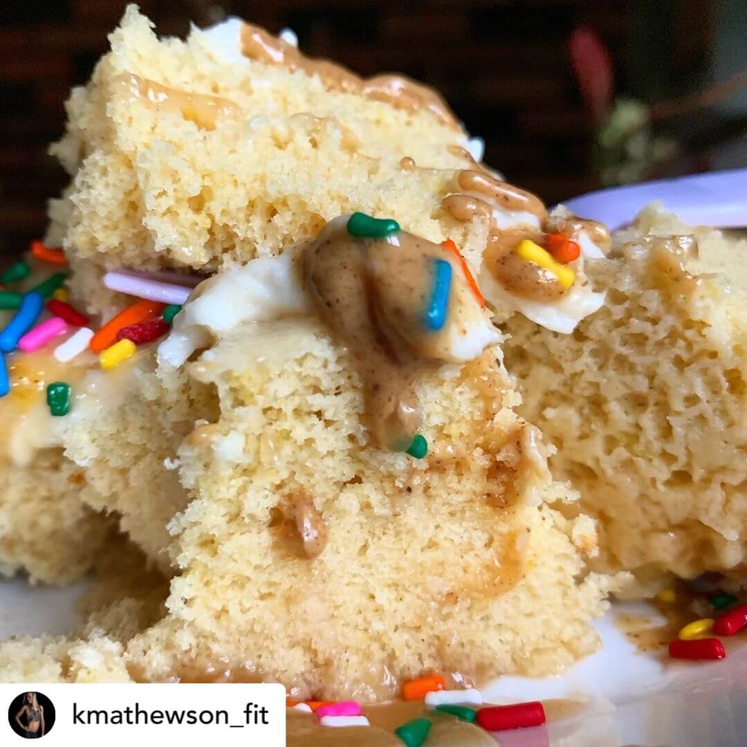 Peaches & Cream Mug Cake