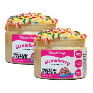 2 Pack-Strawberry Cake Protein Batter