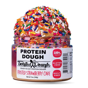 Frosted Strawberry Cake Protein Dough