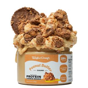 Peanut Butter Chunk Protein Cookie Dough - Twisted Dough